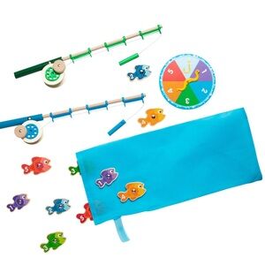 Melissa & Doug Catch & Count Magnetic Fishing Rod Set